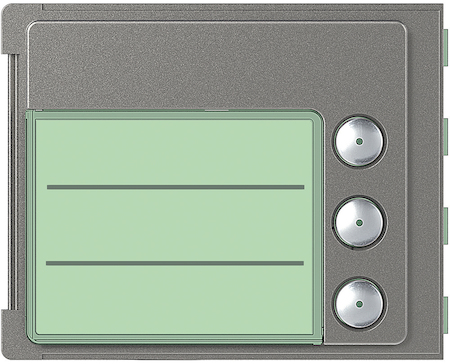 BTicino 352035 Панель лицевая модуля доп.кнопок вызова (3-4), 3 кнопки, Robur
