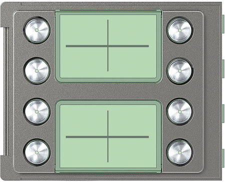 BTicino 352185 Панель лицевая модуля доп.кнопок вызова (6-8), 8 кнопок, Robur