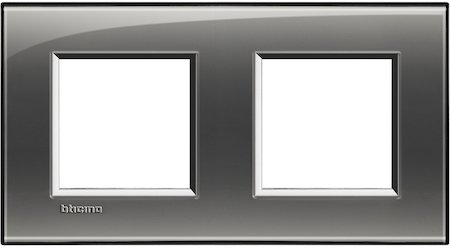 BTicino LNA4802M2KF LivingLight Рамка прямоугольная, 2 поста, цвет Лондонский туман