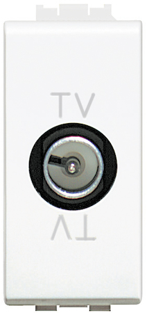 BTicino N4202D Экранированная TV розетка оконечная 1модуль, "папа" с возможностью обратной связи