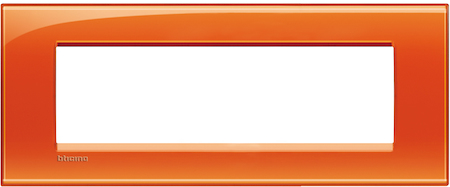 BTicino LNA4807OD LivingLight Рамка прямоугольная, 7 модулей, цвет Оранжевый