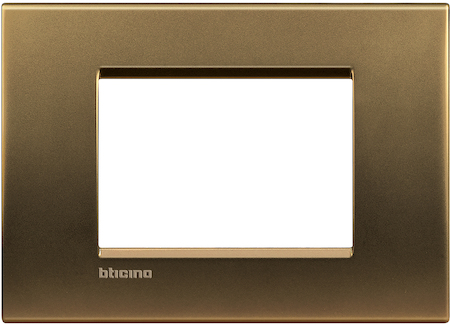 BTicino LNA4803BZ LivingLight Рамка прямоугольная, 3 модуля, цвет Бронза