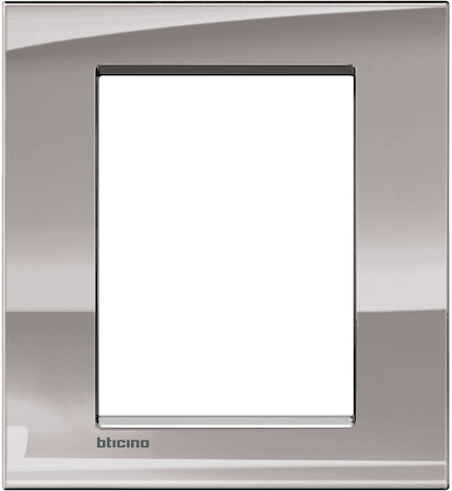 BTicino LNA4826NS LivingLight Рамка прямоугольная, 3+3 модуля, цвет Никель
