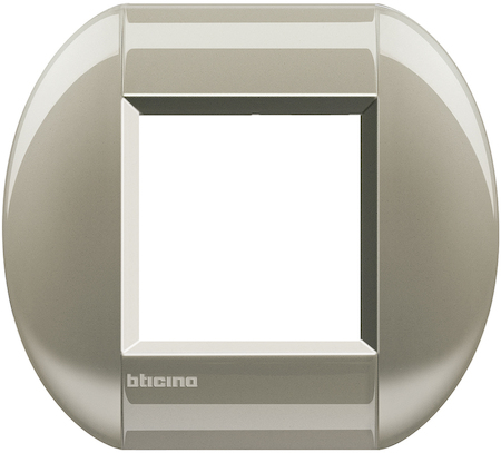 BTicino LNB4802TC LivingLight Рамка овальная, 1 пост, цвет Титан