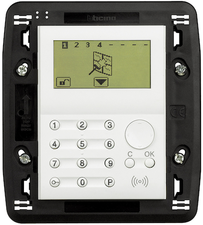 BTicino N4608 Livinglight Устройство локального контроля с дисплеем, для системы охр.сигнализации,белый