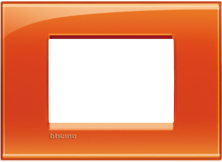BTicino LNA4803OD LivingLight Рамка прямоугольная, 3 модуля, цвет Оранжевый