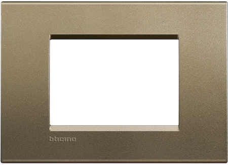 BTicino LNA4803SQ LivingLight Рамка прямоугольная, 3 модуля, цвет Коричневый шелк