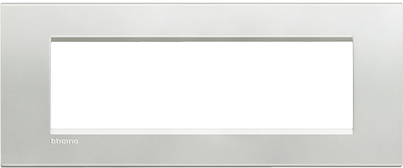 BTicino LNA4807AG LivingLight Рамка прямоугольная, 7 модулей, цвет Серебро