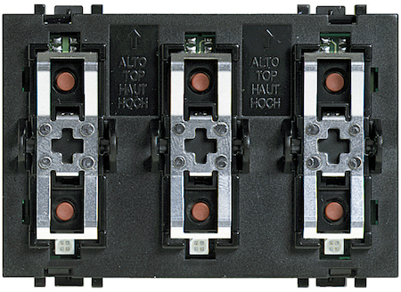 BTicino L4652/3 Управляющее устройство на 3 активатора для одиночной или двойной нагрузки, 3 модуля