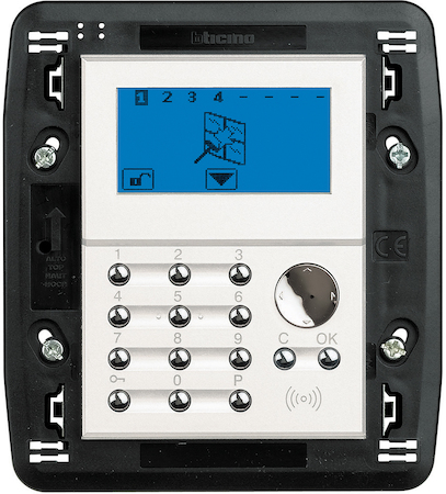 BTicino HD4608 Axolute Устройство локального контроля с дисплеем для системы Охранной сигнализации, цвет белый