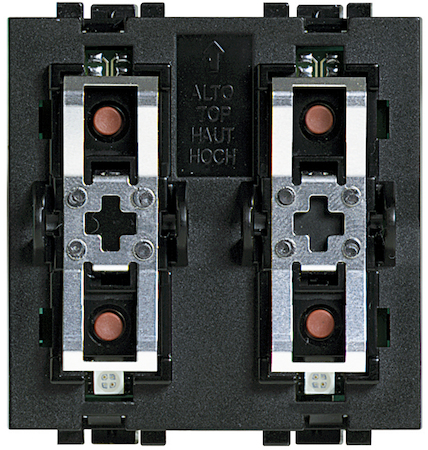 BTicino L4652/2 Управляющее устройство на 2 активатора для одиночной или двойной нагрузки, 2 модуля