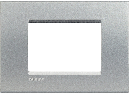 BTicino LNA4803TE LivingLight Рамка прямоугольная, 3 модуля, цвет Алюминий