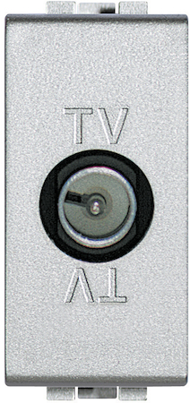 BTicino NT4202D Экранированная TV розетка оконечная 1модуль, "папа" с возможностью обратной связи