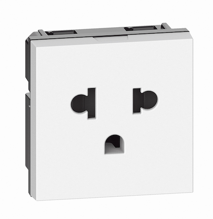 BTicino KW4126 LN Роз. EU-US 16A 2M БЕЛ