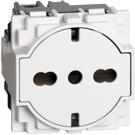 BTicino KW4140A16F LN Роз.плск 2К+З 10/16А 2М БЕЛ