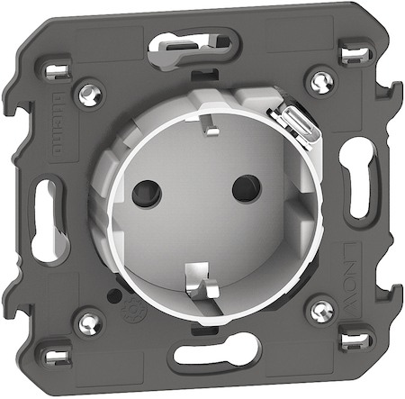 BTicino KW4141USB LN Роз. 2К+З/USB 2М БЕЛ