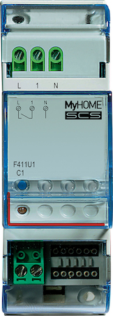 BTicino F411U1 MyHome SCS Активатор 1-канальный DIN