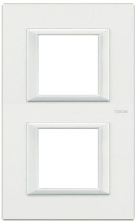 BTicino HA4802M2HD Axolute декоративные накладки прямоугольной формы, White, цвет белый, на 2+2 модуля