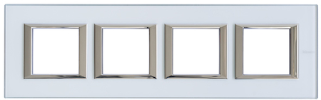 BTicino HA4802M4HVKA Рамка 2х4П 71мм ГОР Крист AXL