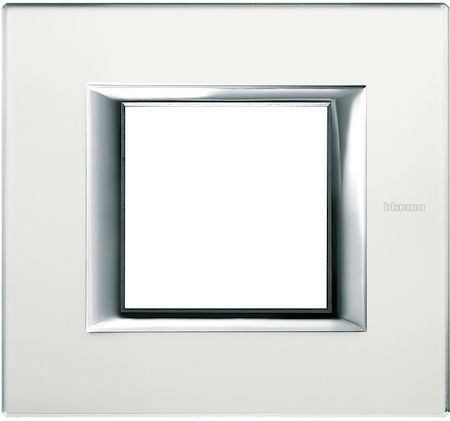 BTicino HA4802VSA Axolute декоративные накладки прямоугольной формы, стекло, цвет матовое стекло, на 2 модуля
