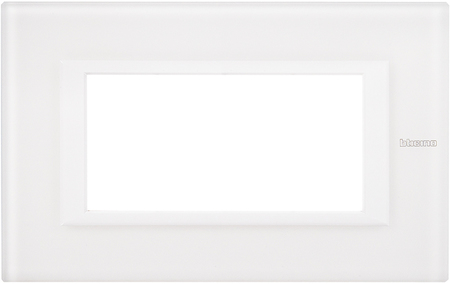 BTicino HA4804VBB Axolute декоративные накладки прямоугольной формы, White, цвет белое стекло, на 4 модуля