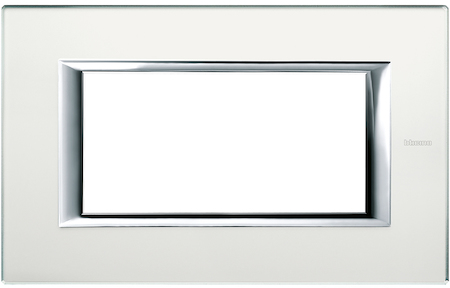 BTicino HA4804VSA Axolute декоративные накладки прямоугольной формы, стекло, цвет матовое стекло, на 4 модуля