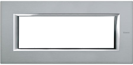 BTicino HA4806AZ Axolute декоративные накладки прямоугольной формы, анодированные, цвет темное серебро, на 6 модулей