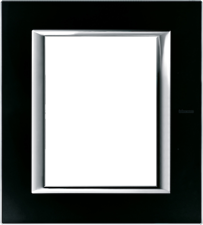BTicino HA4826VNN Axolute декоративные накладки прямоугольной формы, стекло, цвет черное стекло, на 3+3 модуля