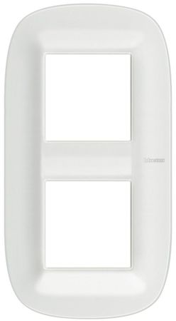 BTicino HB4802M2CGW Axolute декоративные накладки в форме эллипса, White, цвет белый Corian, на 2+2 модуля