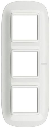BTicino HB4802M3HD Axolute декоративные накладки в форме эллипса, White, цвет белый, на 2+2+2 модуля