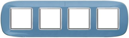 BTicino HB4802/4DZ Axolute декоративные накладки в форме эллипса, прозрачные, цвет голубая карамель, на 2+2+2+2 модуля