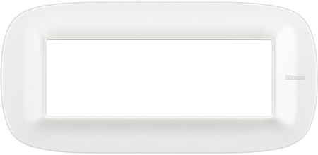 BTicino HB4806CGW Axolute декоративные накладки в форме эллипса, White, цвет белый Corian, на 6 модулей
