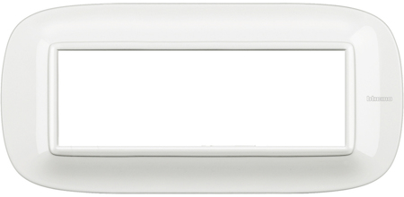 BTicino HB4806HD Axolute декоративные накладки в форме эллипса, White, цвет белый, на 6 модулей