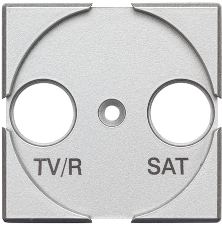 BTicino HC4212 Axolute Лицевая панель для розеток TV/FM + SAT, цвет алюминий