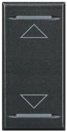 BTicino HC4921LR Axolute Клавиши с подсвечиваемыми символами для выключателей в дизайне AXIAL - 1 модуль, Сервис, цвет алюминий