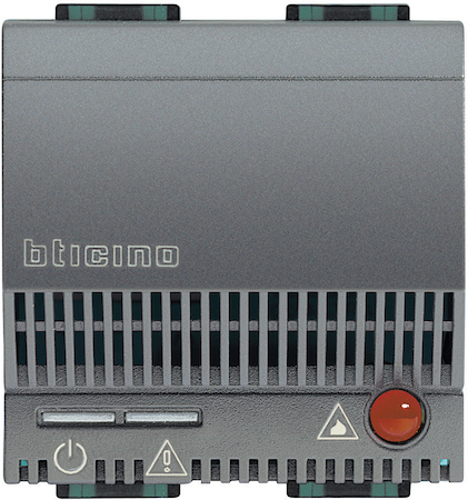 BTicino L4520 Повторитель сигналов для детекторов газа со световой и звуковой сигнализацией (85дБ), 6А актив. и 2А индуктив. нагрузки, 2 модуля