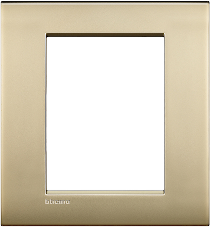 BTicino LNC4826OF LivingLight Рамка AIR 3+3 модуля, цвет Матовое золото