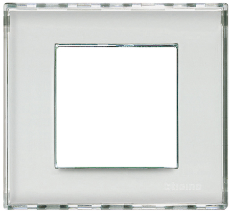 BTicino LND4802KR LivingLight Рамка прямоугольная, 1 пост, цвет Kristall