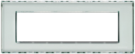 BTicino LND4807KR LivingLight Рамка прямоугольная, 7 модулей, цвет Kristall