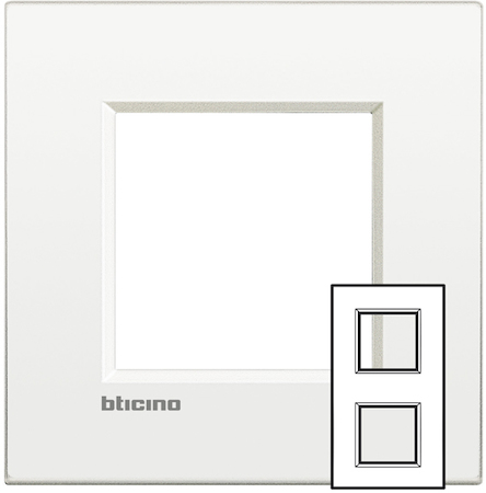 BTicino LNE4802M2BN LL рамка 2x2мод.71мм.Белый