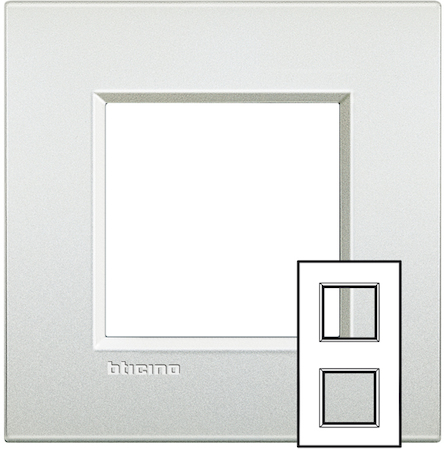 BTicino LNE4802M2PR LL рамка 2x2мод.71мм.Белый жемчуг