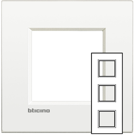 BTicino LNE4802M3BN LL рамка 2x3мод.71мм.Белый