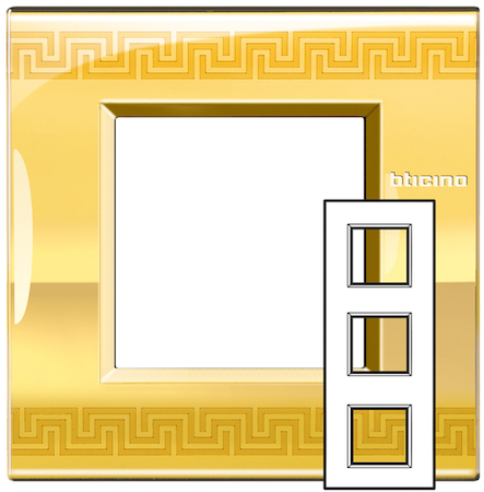 BTicino LNE4802M3GK LL рамка 2x3мод.71мм.Орнамент