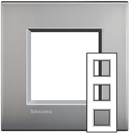 BTicino LNE4802M3NK LL рамка 2x3мод.71мм.М.никель