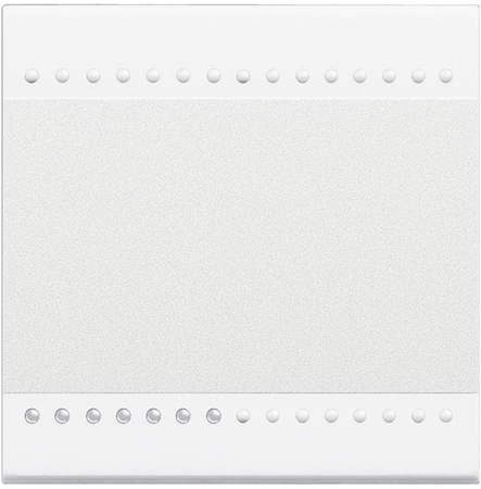 BTicino N4915M2N LivingLight Клавиша без символа, размер 2 модуля, цвет белый