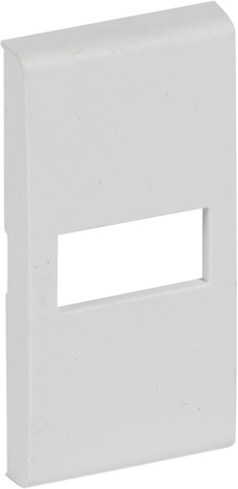 BTicino N4916T LivingLight Клавиша Axial с 1 отверстием для вставки символа, размер 1 модуль, цвет белый