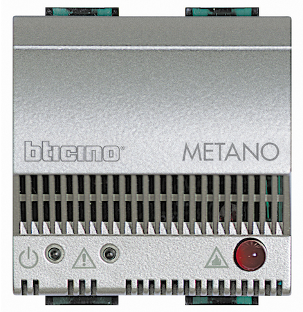 BTicino NT4511/12 Детектор метана со световой и звуковой сигнализацией (85дБ), питание 12В, 2 модуля