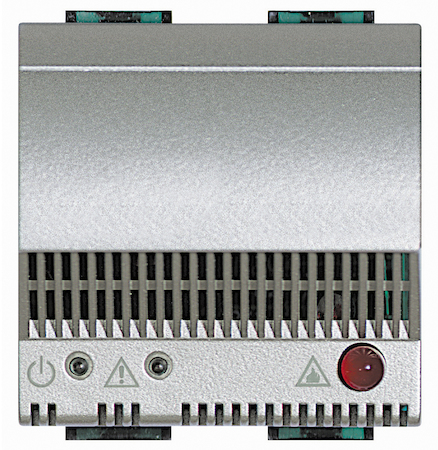 BTicino NT4520 Повторитель сигналов для детекторов газа со световой и звуковой сигнализацией (85дБ), 6А актив. и 2А индуктив. нагрузки, 2 модуля