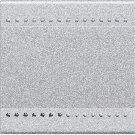 BTicino NT4915M2N LivingLight Клавиша без символа, размер 2 модуля, цвет алюминий