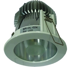 Briaton BR-DL-024 NW Светильник светодиодный встраиваемый Down Light 5Вт,нейтральный белый,D96xH125/белый,IP41